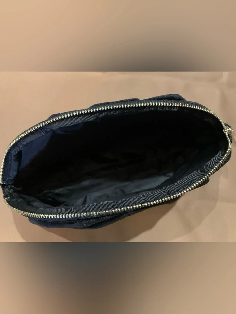 Dolce & Gabbana Beauty velvet cosmetic bag